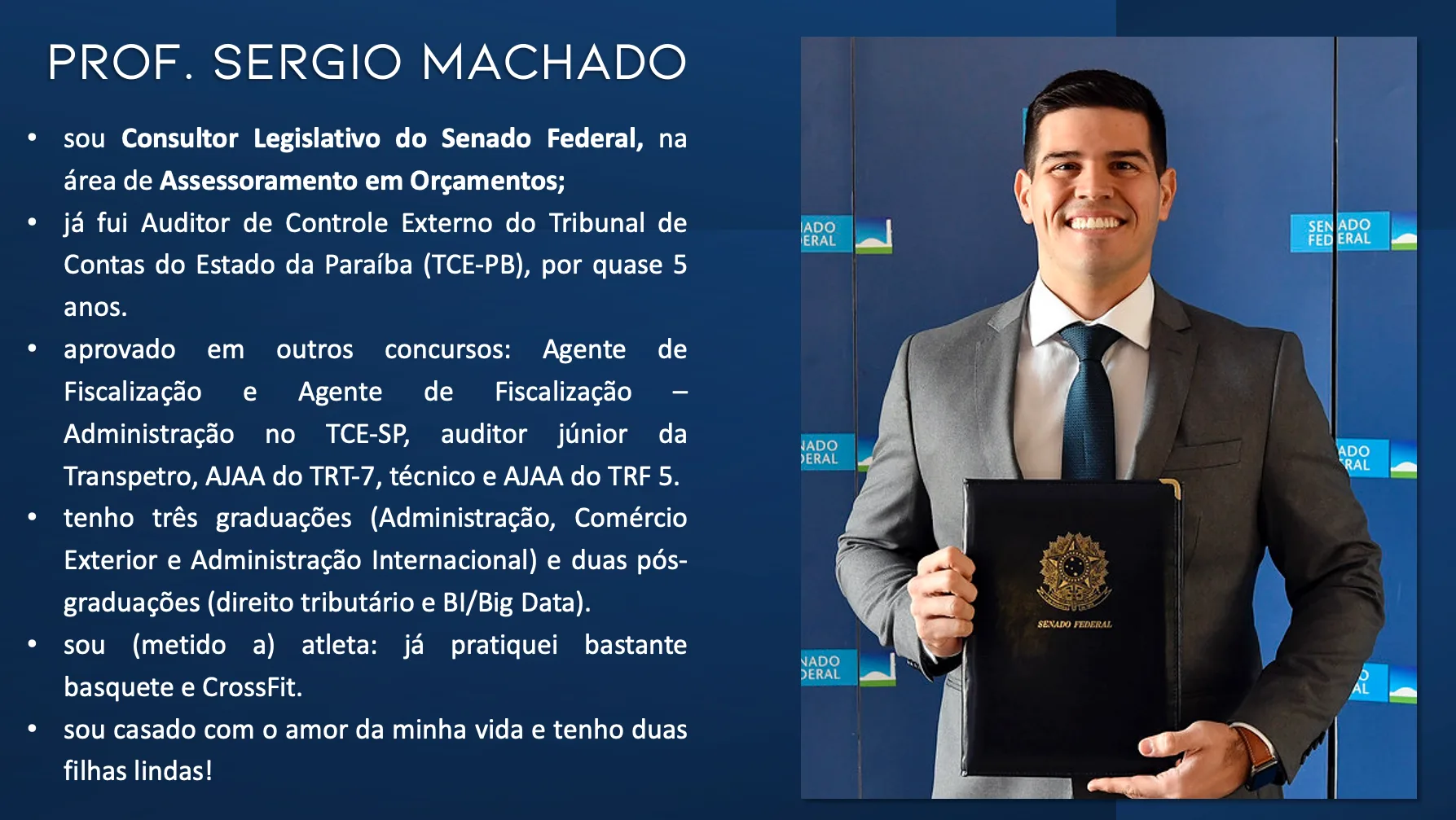 Foto do Professor Sergio Machado